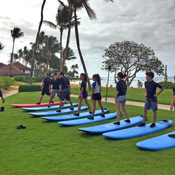 poipu group surf lesson